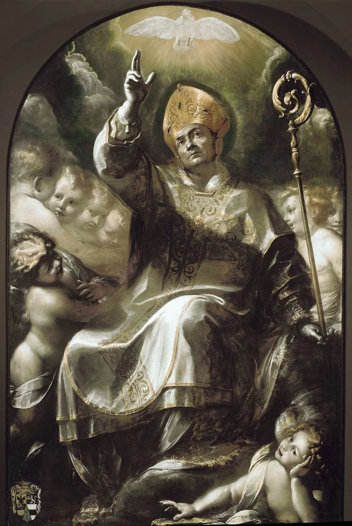  139-San Carlo Borromeo in gloria - Chiesa di San Tomaso in Terramara, Milano 